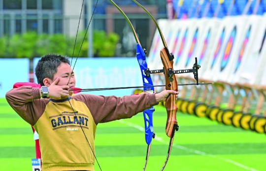 2025年丰台区青少年射箭锦标赛在四合庄小学举办